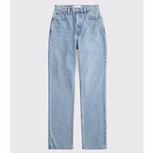 NWT Abercrombie Curve Love 90's Straight Ultra High Rise 26L